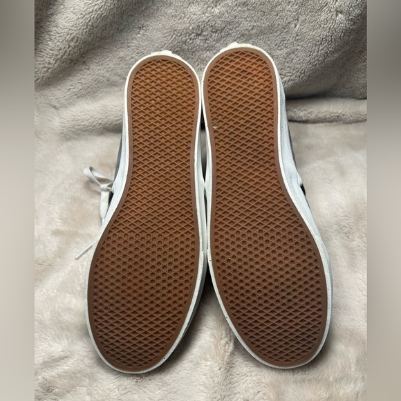 Vans Off The Wall Womens Sneakers Shoes 10 Gray Suede High Top Knit Insole - Picture 4 of 7